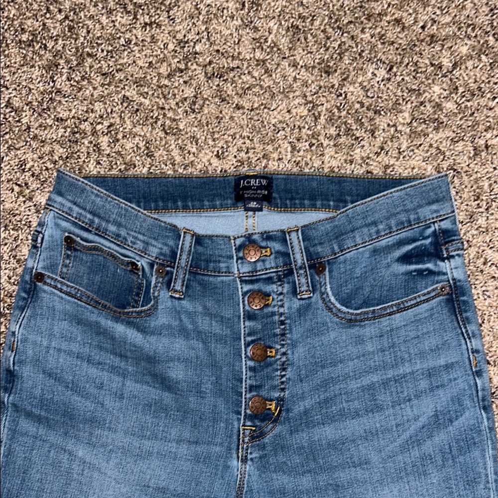 J. Crew 9" High Rise Skinny - Picture 2 of 9